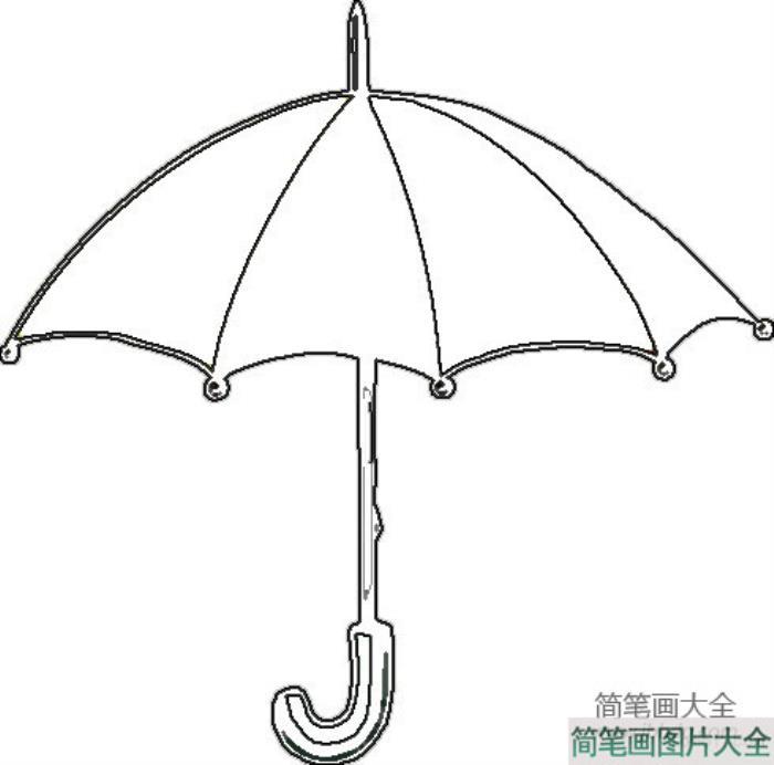 雨伞简笔画图片大全  第2张