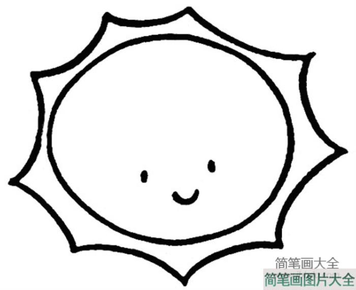 幼儿太阳简笔画画法  第4张