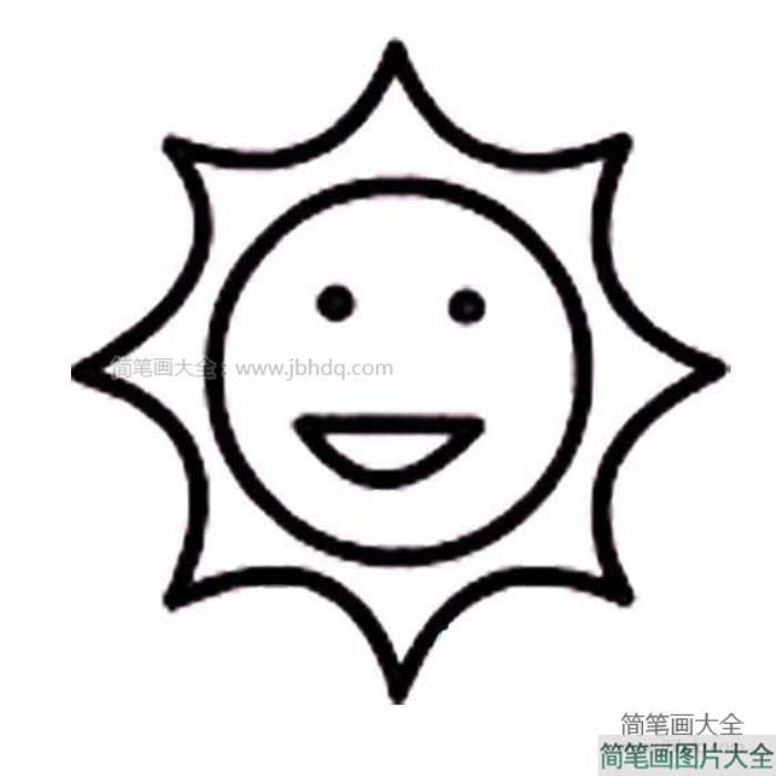 太阳的画法简笔画  第2张