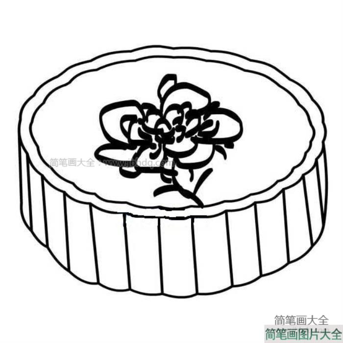 中秋月饼简笔画  第1张