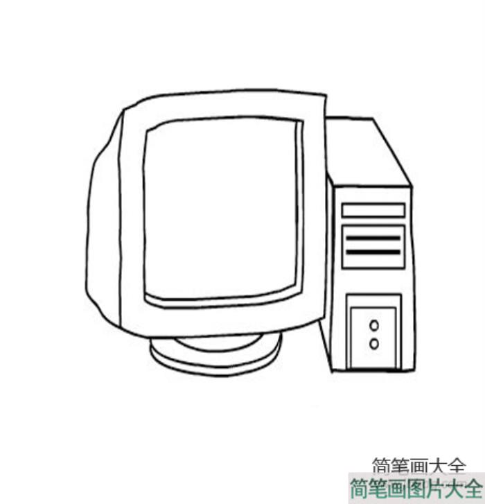 台式电脑简笔画  第1张