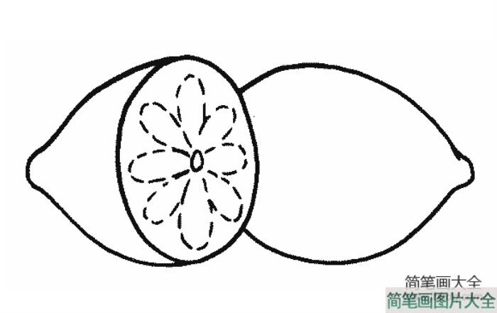 柠檬的简笔画  第1张