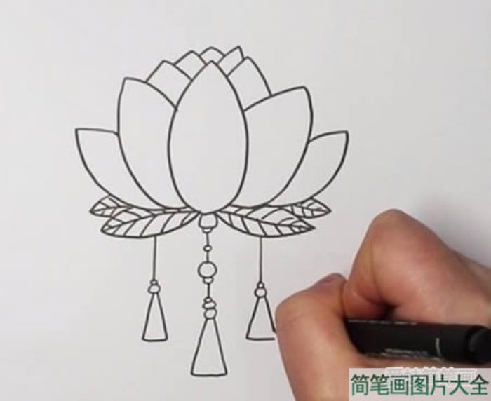 莲花灯怎么画简笔画  第2张