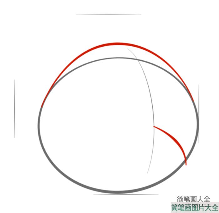 如何画红色愤怒的小鸟  第3张