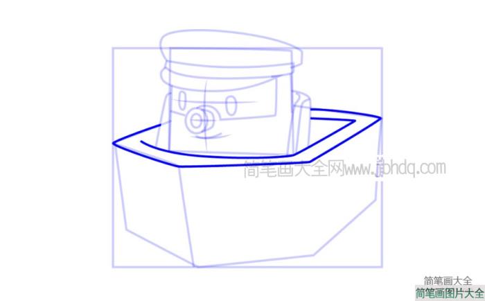 警车珀利邮轮马林简笔画  第5张