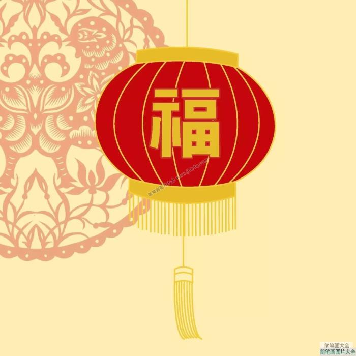 新年简笔画教程：画灯笼  第6张