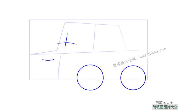 警车珀利出租车凯普简笔画  第2张