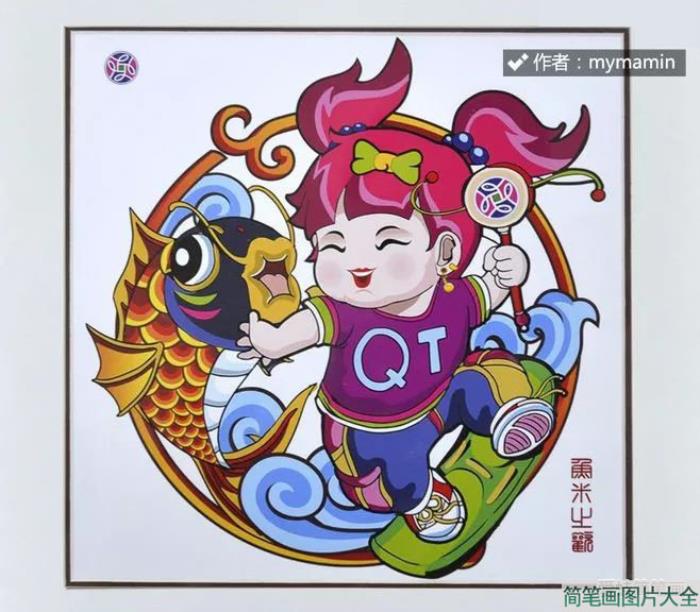 五张春节中国福娃插画图片  第4张