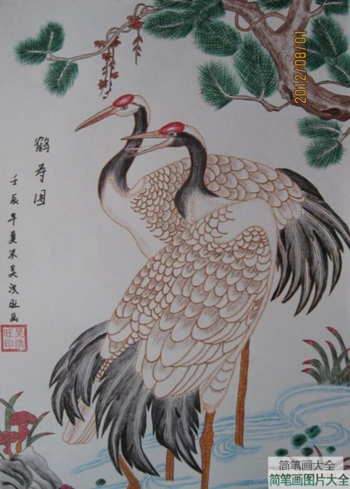 我亲爱的爷爷,重阳节敬老儿童绘画作品  第1张