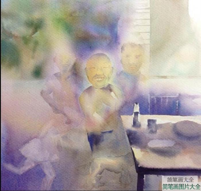 重阳节快乐节日儿童画教师范画  第1张