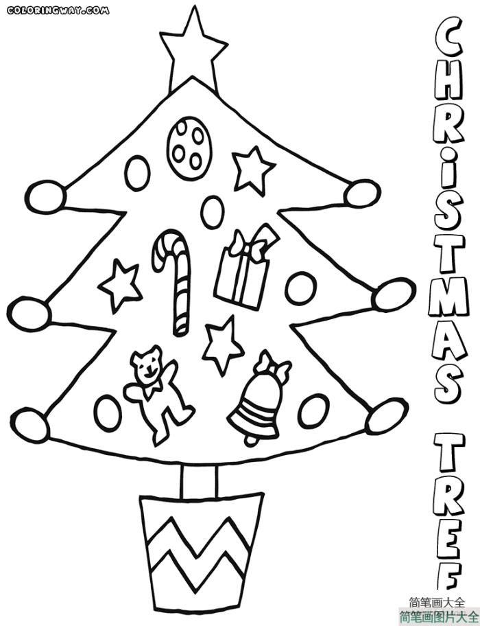 五张简单的圣诞树简笔画  第4张