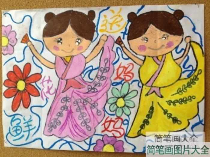 三八妇女节主题绘画大全