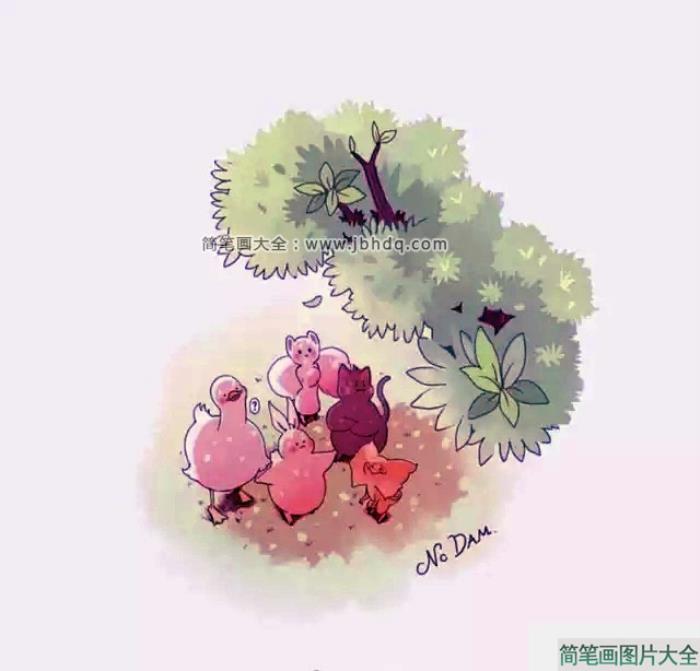 一组超萌的小动物插画欣赏  第3张