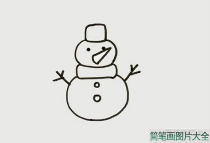 雪人简笔画  第3张